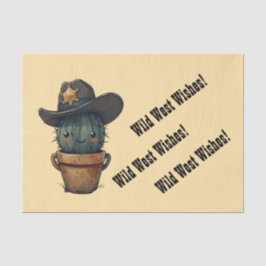 Papel De Seda Sheriff Spike-Cactus Character