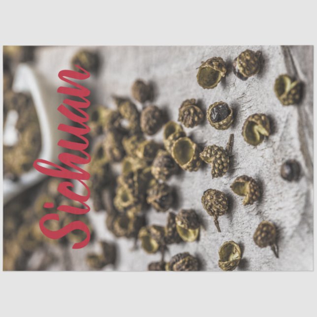 Papel De Seda Sichuan Pepper Chinês Cuisine (Frente )