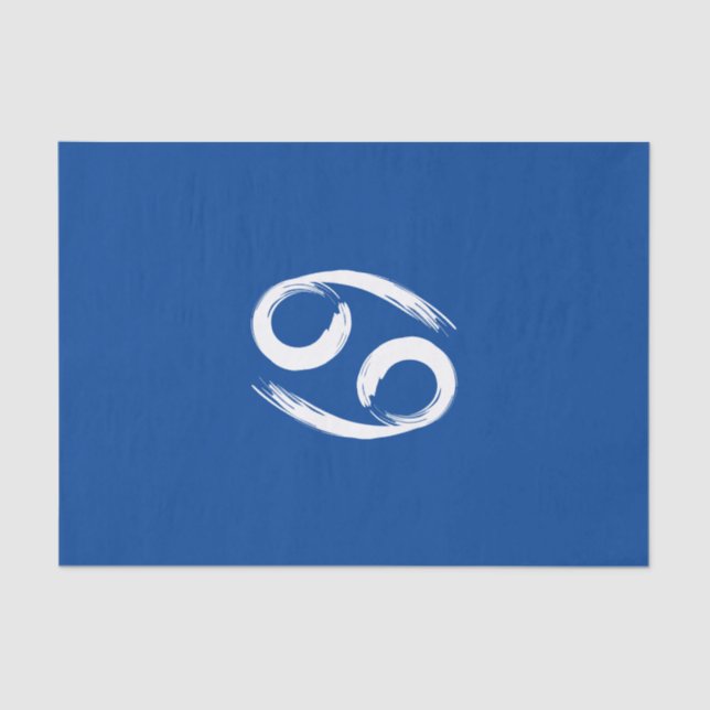 Papel De Seda Signo do Zodíaco CÂNCER Verão Junho Julho Astrolog (Frente )