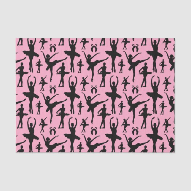 Papel De Seda Silhueta da bailarina (Frente )