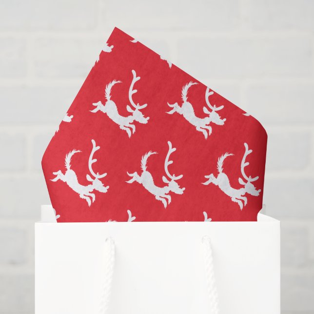 Papel De Seda Silhueta de Max o Rena (Sacola de presentes)