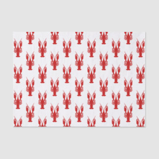 Papel De Seda Silhueta dos lagostins de Cajun