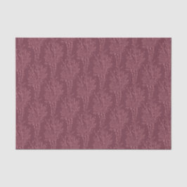 Papel De Seda Silhueta Floral Delicada Espalhada | Borgonha Inte