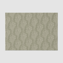 Papel De Seda Silhueta Floral Delicada Lançada | Caqui Suave