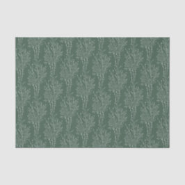 Papel De Seda Silhueta Floral Delicada Lançada | Floresta Profun