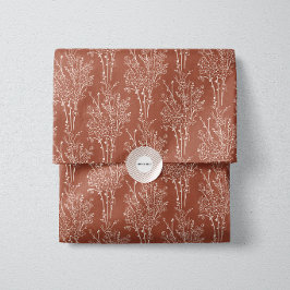 Papel De Seda Silhueta Floral Delicada Lançada | Sienna Enferruj