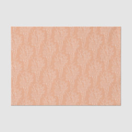 Papel De Seda Silhueta Floral Lançada Delicada | Damasco Suave 