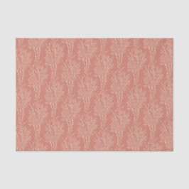 Papel De Seda Silhueta Floral Lançada Delicada | Terracota