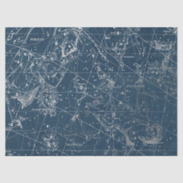 Papel De Seda Silver Galaxy Star Map Series Design 1