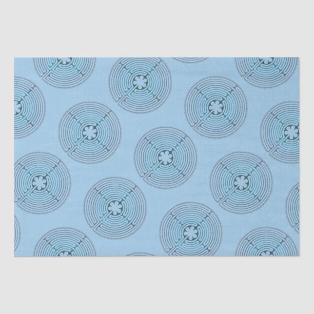 Papel De Seda Símbolo de Geometria Sagrado - Chartres Labyrinth  (Frente )