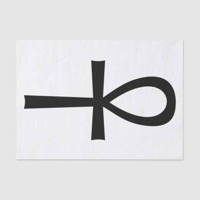 Papel De Seda Símbolo de Vida Egípcio Ankh (Frente )