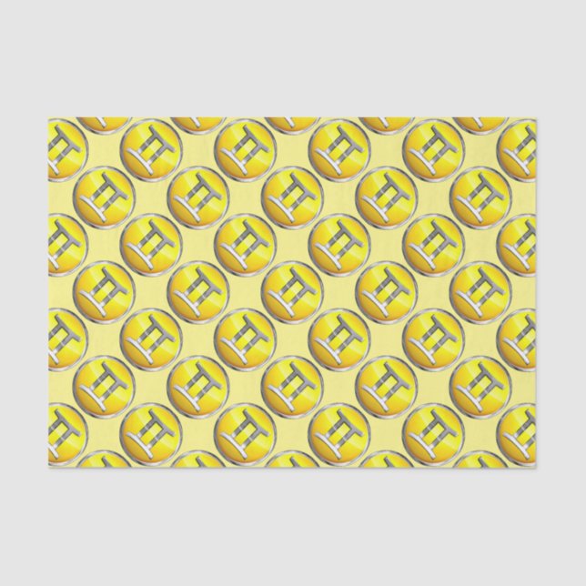 Papel De Seda Símbolo dos Gêmeos (Frente )