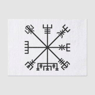 Papel De Seda Símbolo Viking Vegvisir