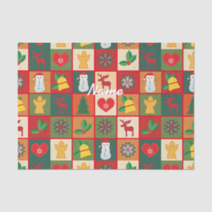 Papel De Seda Símbolos de Natal Medley Art Thunder_Cove