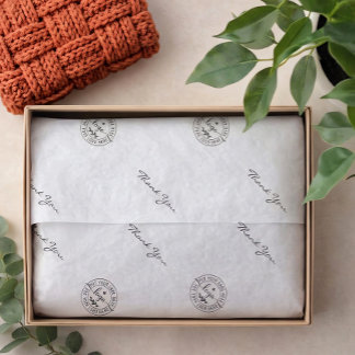 Papel De Seda Simple Minimalist Modern Black And White 