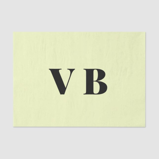 Papel De Seda simples e mínimo personalizado pastel personalizad (Frente )