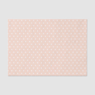 Papel De Seda Simples Elegante, cor-de-rosa Rosa com Bolinhas