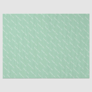 Papel De Seda Simples Obrigado Mint Green Packaging Business