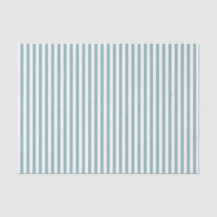 Papel De Seda Simples Stripes Padrão Aqua White Geométrico