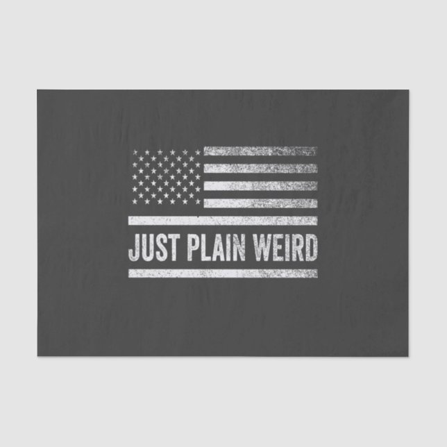 Papel De Seda Simplesmente Estranha Eleição De Bandeira American (Frente )