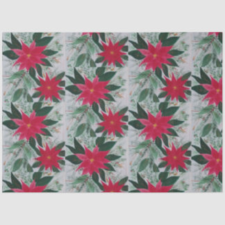 Papel De Seda Simplesmente Poinsettia