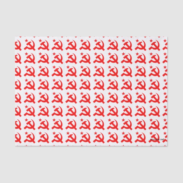 Papel De Seda Sinal comunista de martelo (Frente )