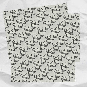 Papel De Seda Sinal de Ampersand Escrito Brincando de Cinza Pret