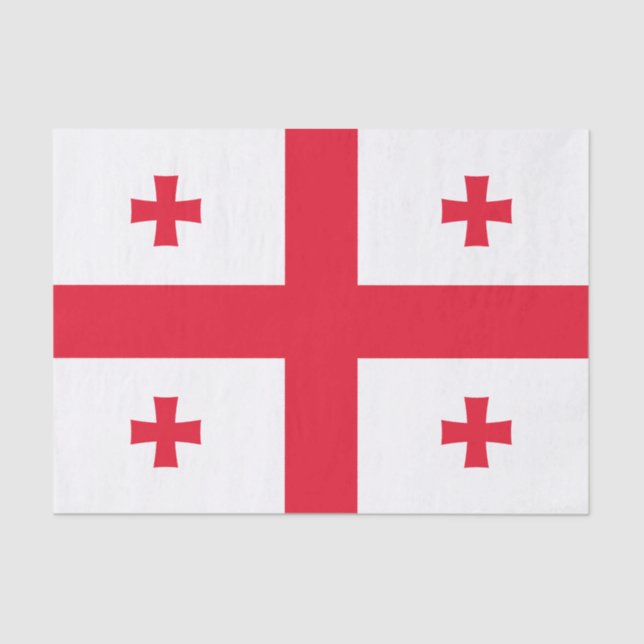 Papel De Seda Sinalizador da Geórgia (Frente )