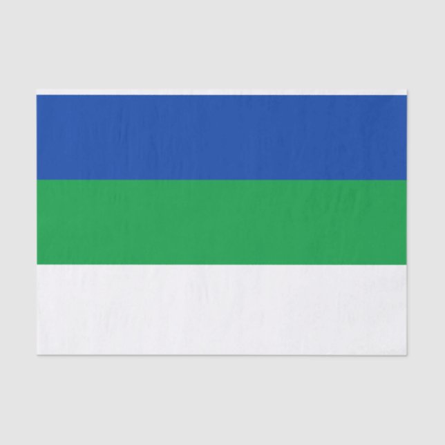 Papel De Seda Sinalizador da República do Komi (Frente )