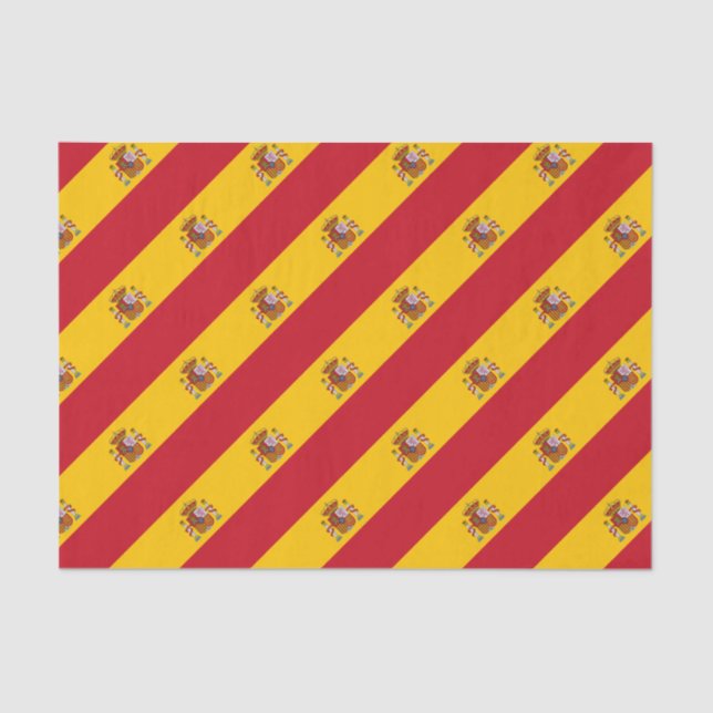 Papel De Seda Sinalizador de espanha - Bandera de Espana (Frente )
