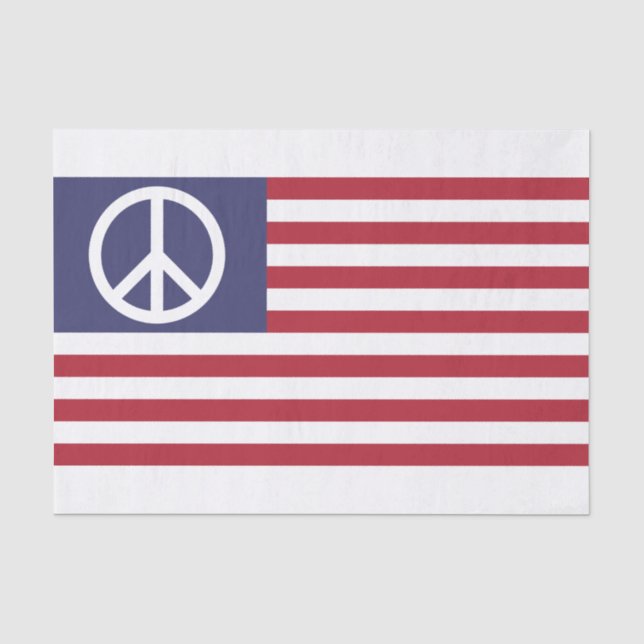 Papel De Seda Sinalizador de Paz dos Estados Unidos (Frente )