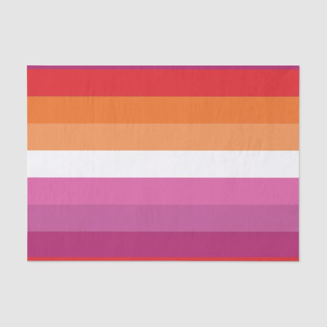 Papel De Seda Sinalizador do Orgulho Lésbico (Frente )