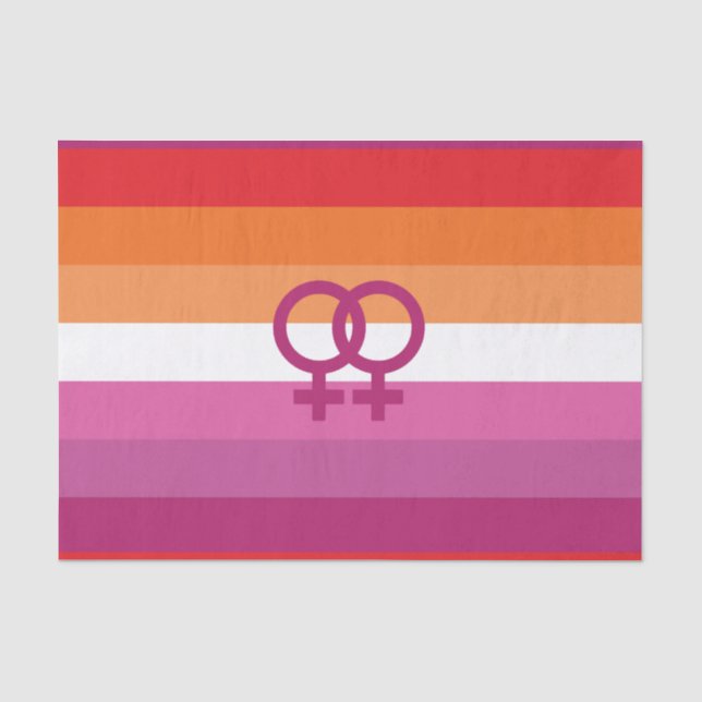 Papel De Seda Sinalizador do Orgulho Lésbico WLW (Frente )