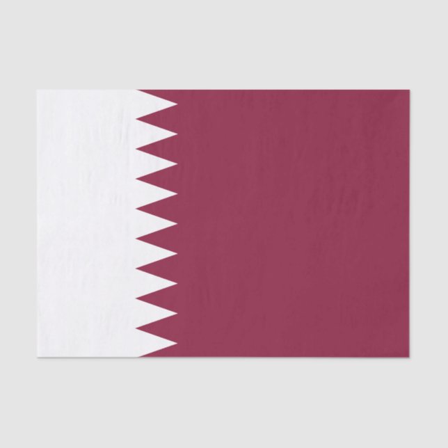 Papel De Seda Sinalizador do Qatar (Frente )