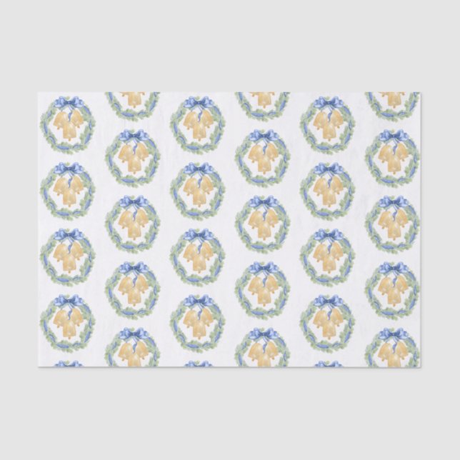 Papel De Seda Sinos e Arcos de Natal ou Casamento (Frente )