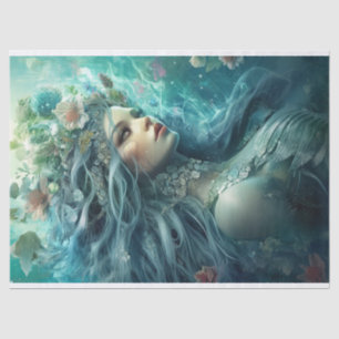Papel De Seda Siren Azul-Gelo