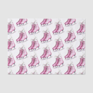 Papel De Seda Skates de gelo cor-de-rosa
