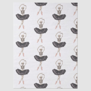 Papel De Seda Skeleton Ballerina - Graça Assustadora Conhece Gót