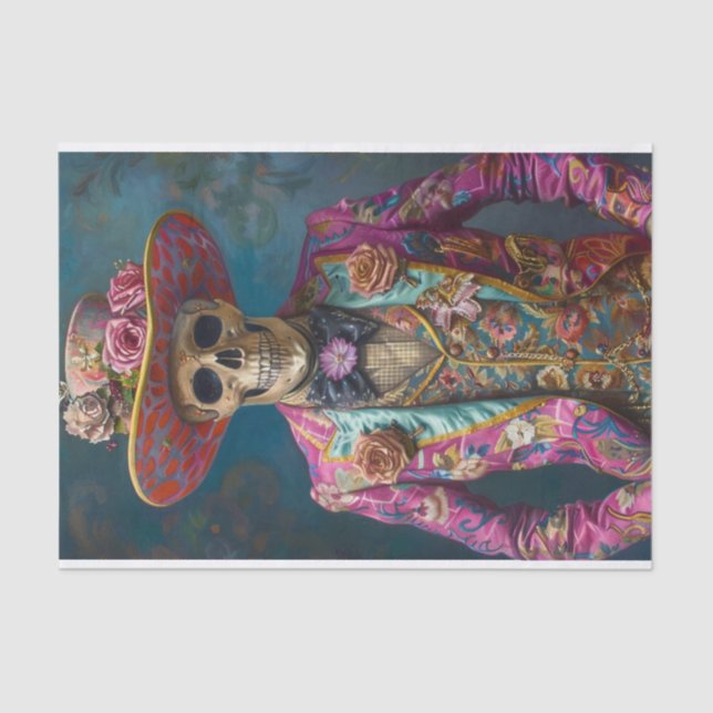 Papel De Seda Skeleton Life2 (Frente )