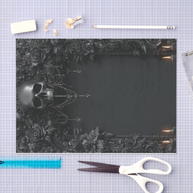 Papel De Seda Skeleton Lyfe7 (Arte )