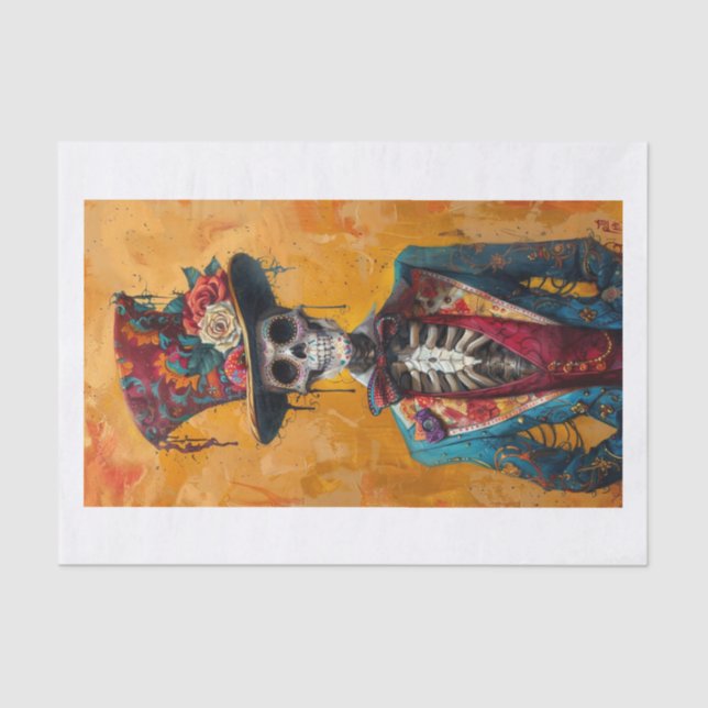 Papel De Seda Skeleton Lyfe9 (Frente )