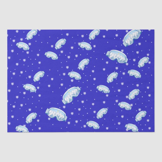 Papel De Seda Ski Goggles Snowflake Dance (Frente )