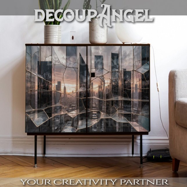 Papel De Seda Skyline Destruído em Nova York - Desligar - (Criador carregado)