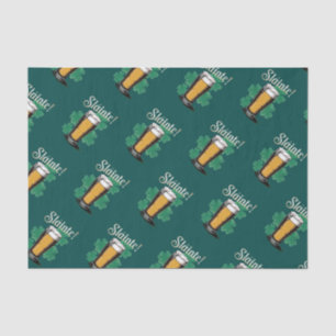 Papel De Seda Slàinte! Pint de Cerveja no Dia de São Patrício em