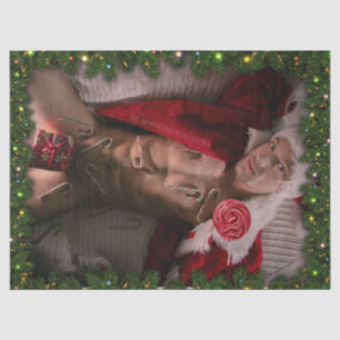 Papel De Seda SlipperyJoe masculino do peito seis pacotes de est