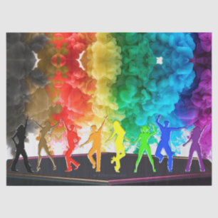 Papel De Seda SlipperyJoe's Dancing Pride Shadows gay presentes 