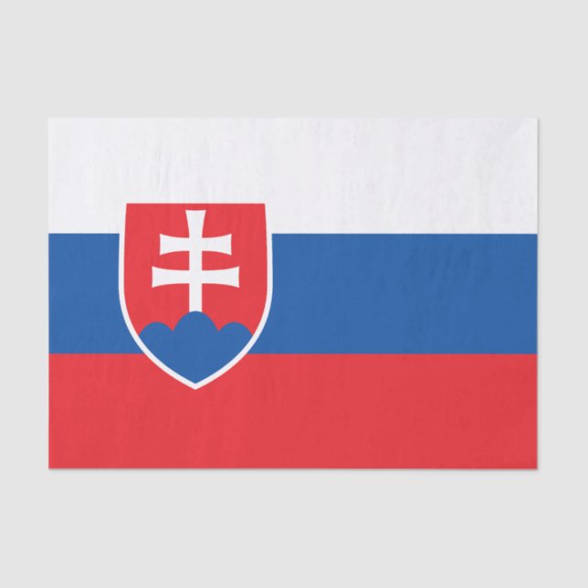 Papel De Seda Slovakia Flag (Frente )
