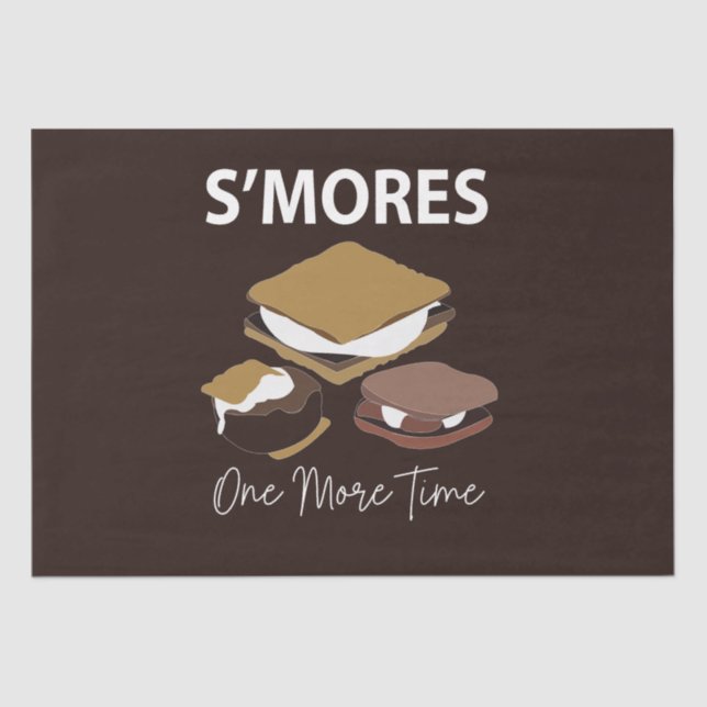 Papel De Seda Smores S'mores Dessert Mais Uma Vez (Frente )