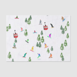 Papel De Seda Snowboarder Moderno