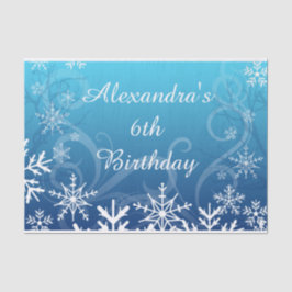 Papel De Seda Snowdrift congelado ártico personalizado